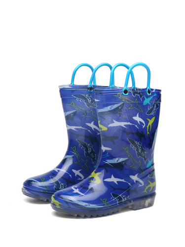 RainySteps – Gemakkelijk & Waterdicht – Regenlaarzen met Print & lus