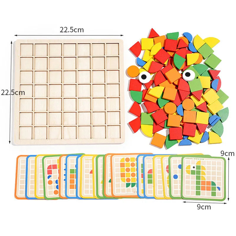Woods™ - Educatief Entertainment - Houten patronen puzzel