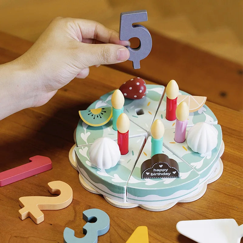 TinyChef – Leerzaam & Leuk – Houten Keukenset met Taart en Accessoires