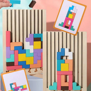 Puzzle Totem™ – Denk & Bouw – Houten Puzzelspel