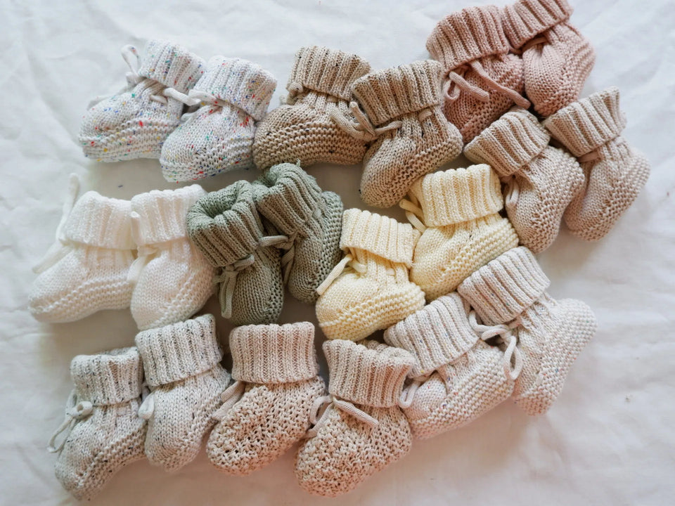 Mini Fashion™ - Warm & Stijlvol - Gebreide Babyslofjes
