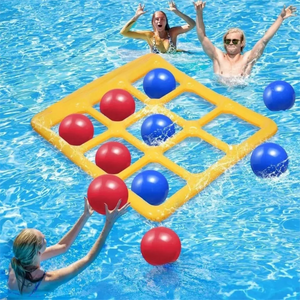 Pool Tic Tac Toe – Kleurrijk & Leuk – Zwembad Vier op een Rij Speelset