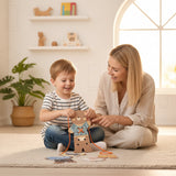 ThreadBear – Schattig & Educatief – Montessori Rijg Speelgoed Beer