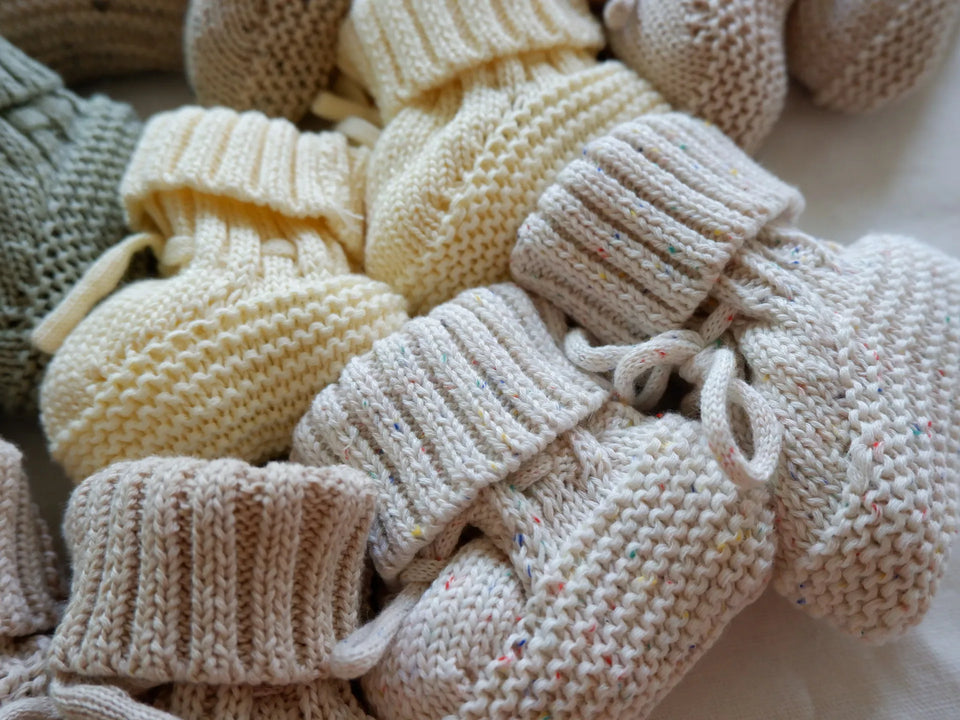 Mini Fashion™ - Warm & Stijlvol - Gebreide Babyslofjes