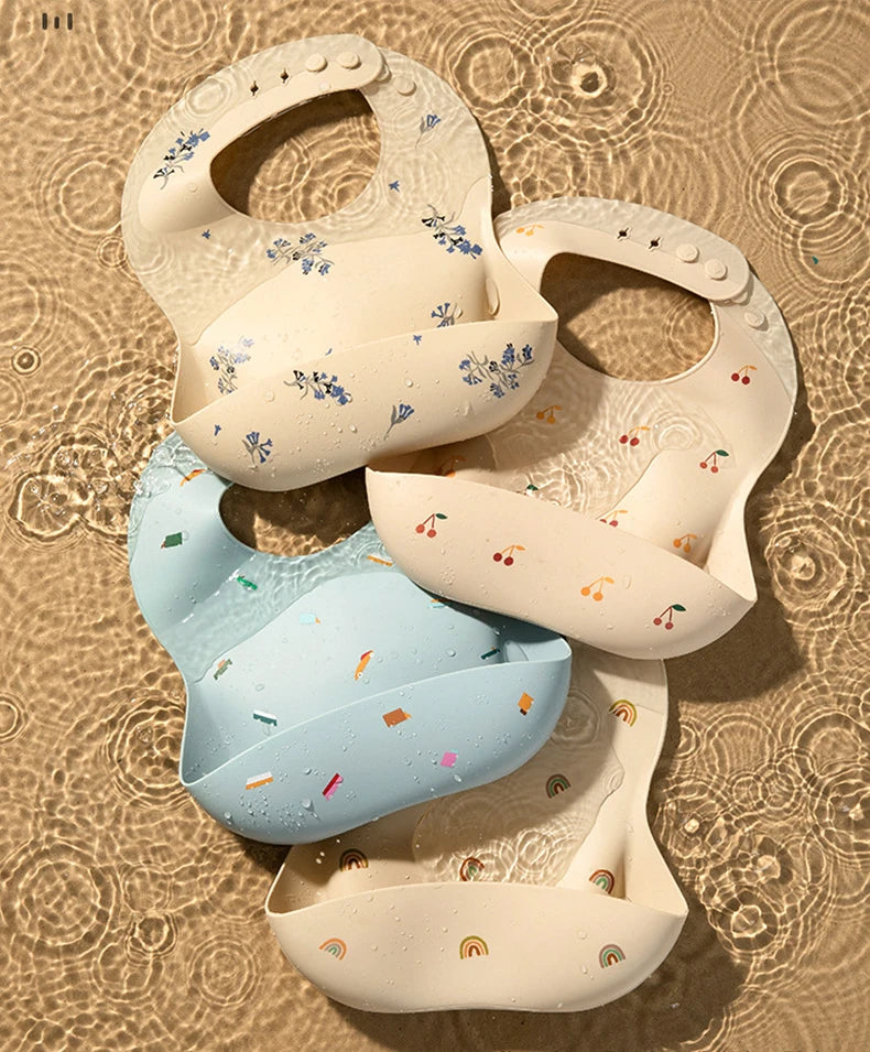 Silicone Bib - Waterdicht & Modieus - Silicone Baby Slabbetje