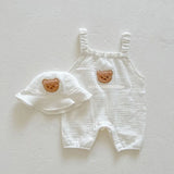 Mini Fashion™ - Koel & Comfortabel - Babytuinbroek met hoed