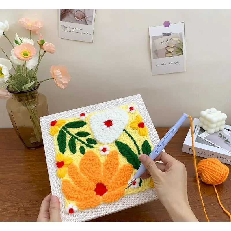 ThreadArt – Handgemaakt & Kleurrijk – Dieren Borduurset