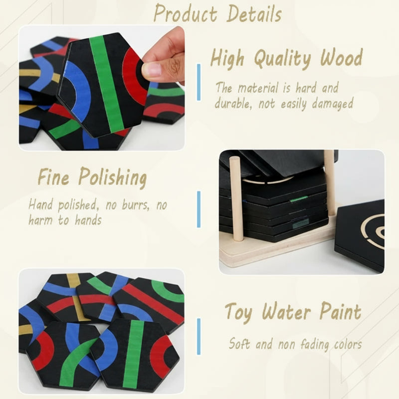 LogicStack – Slim & Educatief – Vorm- en Nummer Sorteerspel