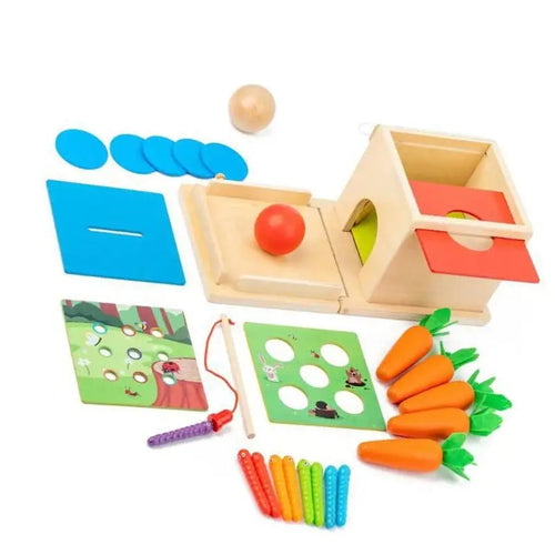 Smart Carrots –  Kleuren & Vormen – Houten Sorteer Speelgoed