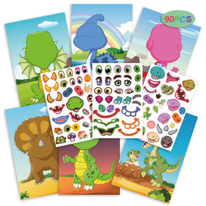 Funny Faces™ – Dierenpret & Plakplezier – Herbruikbaar Stickerboek