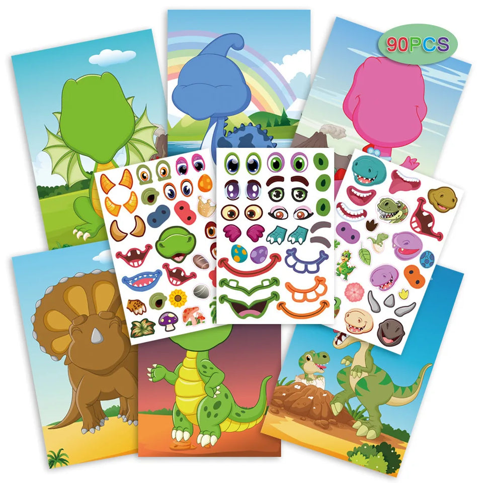 Funny Faces™ – Dierenpret & Plakplezier – Herbruikbaar Stickerboek