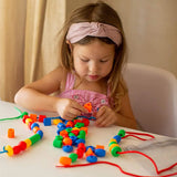 Rainbow Lacing Beads™ – Speels Rijgen – Regenboogkralen met veter