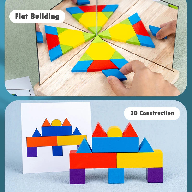 Reflection Play™ – Spiegelen & Leren – Puzzelblokken met spiegel