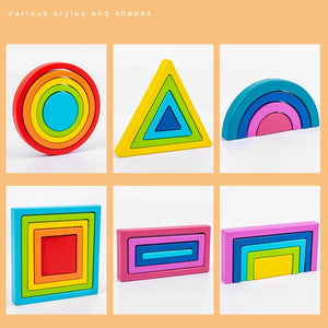 Woods™ - Kleurrijke Verkenningen - Regenboog Stapelspeelgoed