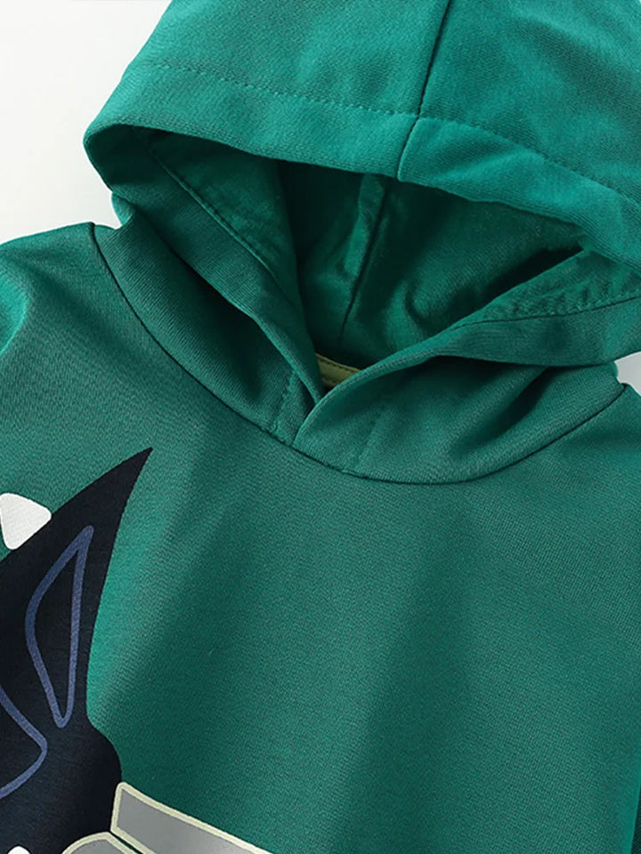 DinoStyle – Warm & Ademend – Hoodie met Triceratops Print