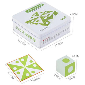 BrainBlocks™ – Slim & Creatief – Houten Geometrisch Denkspel
