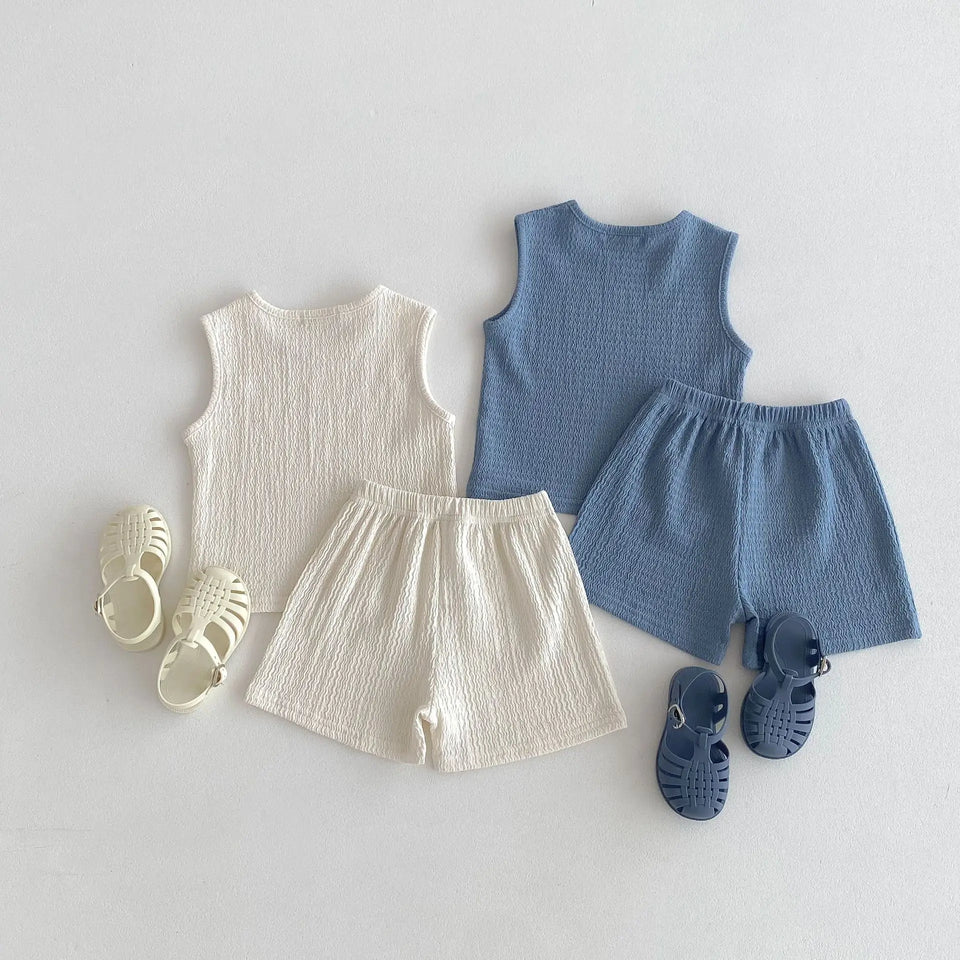 Mini Fashion™ - Vrij & Licht - Katoenen Kledingset