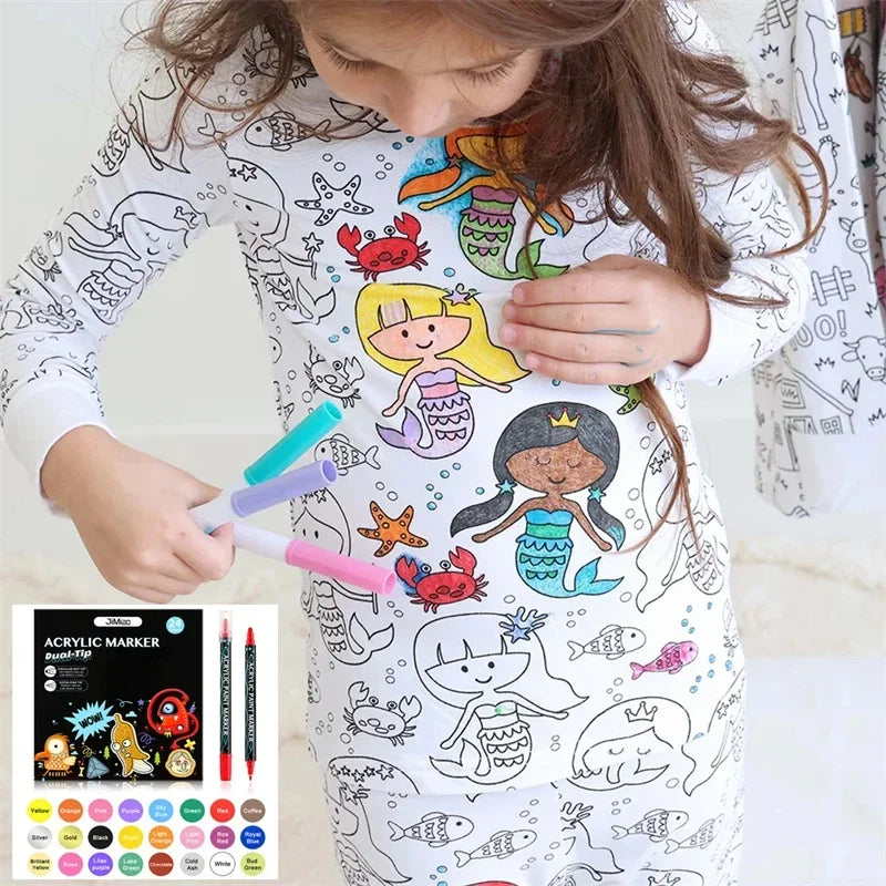 DIY Pajama Set™ – Kleur & Droom – Kleuren Kinderpyjama Set