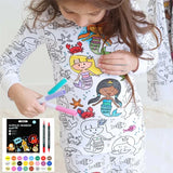 DIY Pajama Set™ – Kleur & Droom – Kleuren Kinderpyjama Set