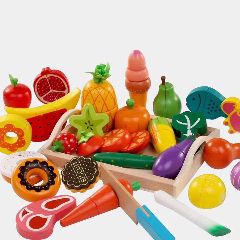 MiniChef – Leuk & Creatief – Houten Magnetische Keuken Speelset