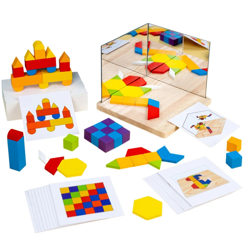 Reflection Play™ – Spiegelen & Leren – Puzzelblokken met spiegel
