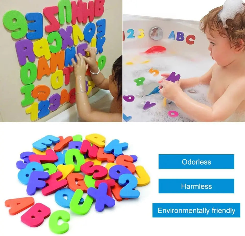 Colorful Bathing Letters™ - Leerzaam & Leuk - Kleurrijke Badletters