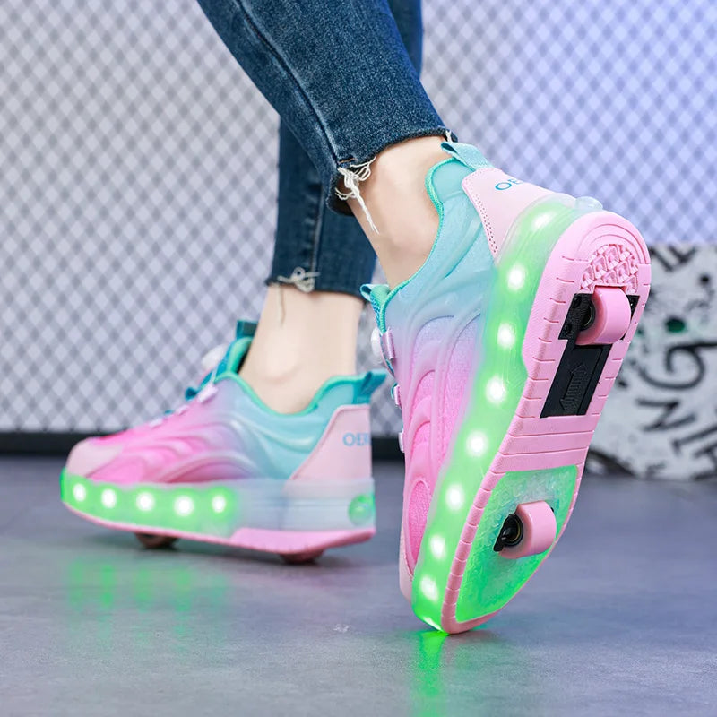 Light-Up Skate Shoes – LED & Comfortabel – Lichtgevende Rolsneakers
