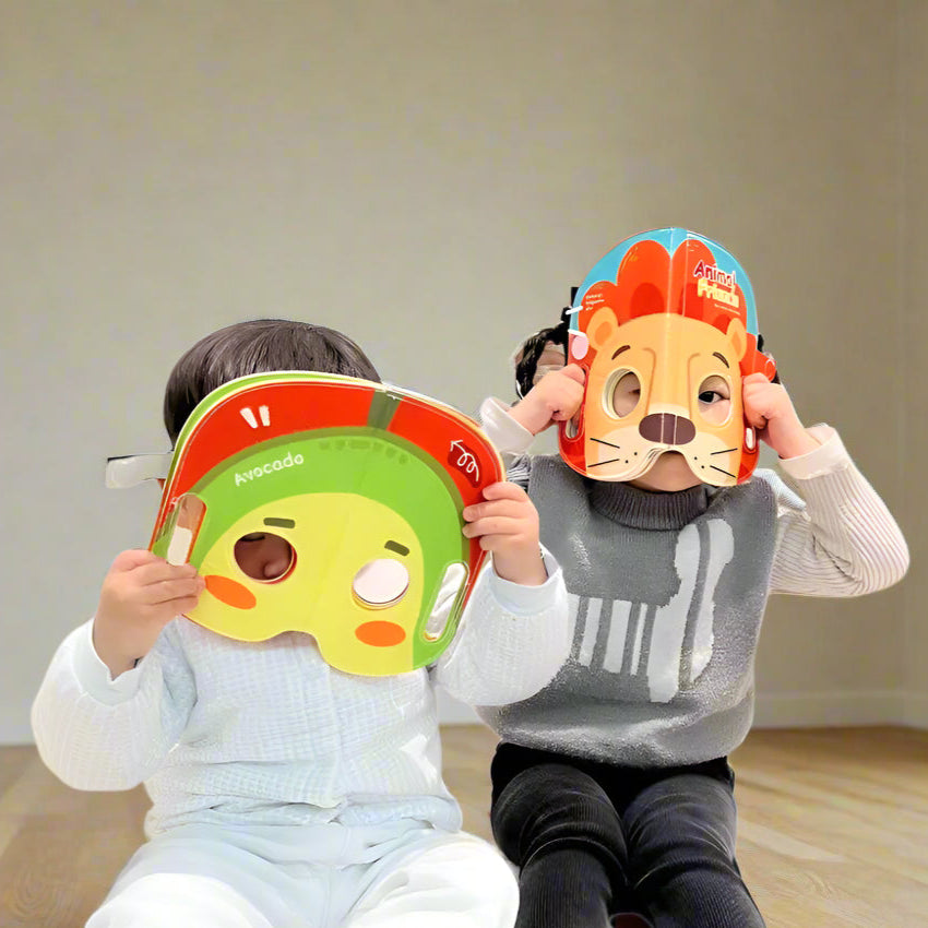 Mask Book™ – Baby leert eerste indrukken – Stoffen Masker Boek