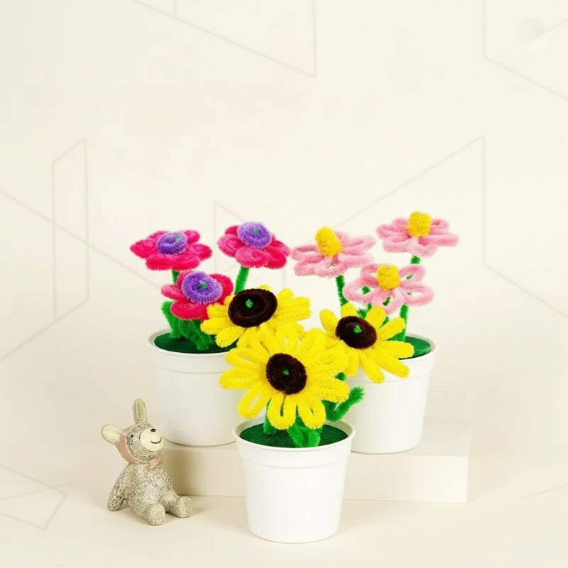 CraftBloom – Kleurrijk & Creatief – DIY Bloempot Knutselset