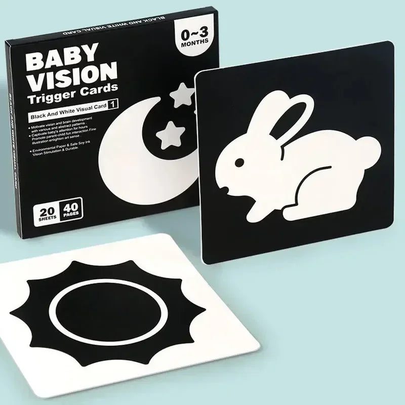VisionBook – Educatief & Leerzaam – Baby Cognitie Kaartenboek