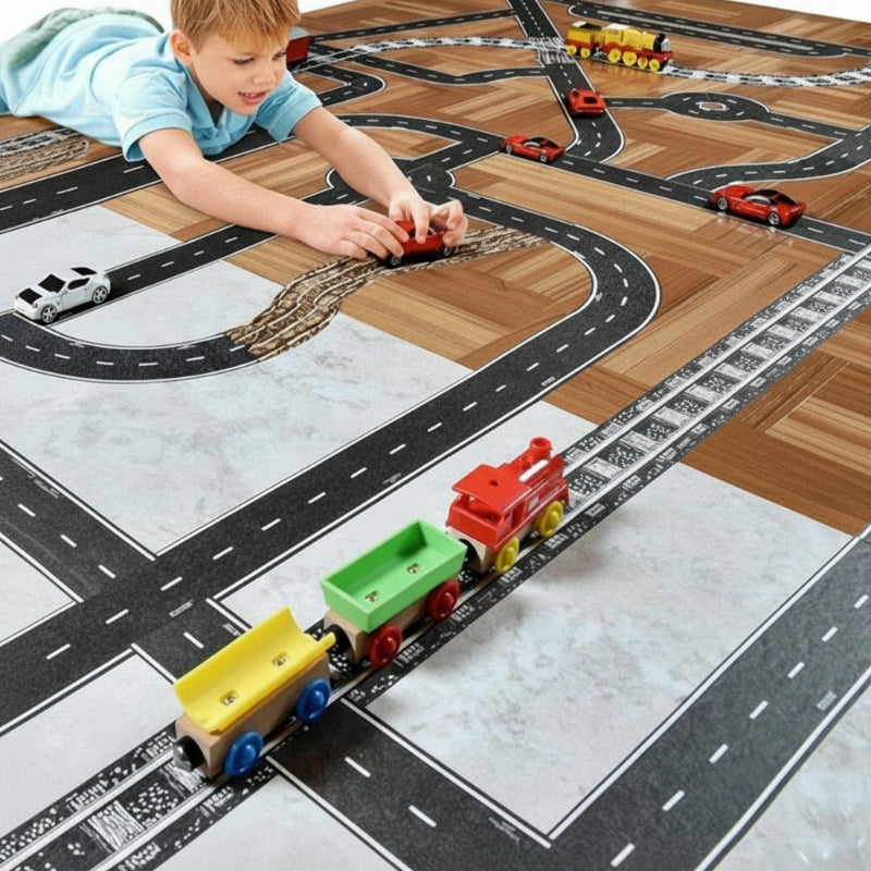 KidoTape – Kleurrijk & Handig – Verkeersweg Sticker Tape Set