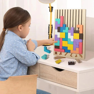 Puzzle Totem™ – Denk & Bouw – Houten Puzzelspel