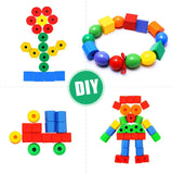Rainbow Lacing Beads™ – Speels Rijgen – Regenboogkralen met veter