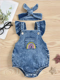 Mini Fashion™ - Leuke Look - Denim Romper