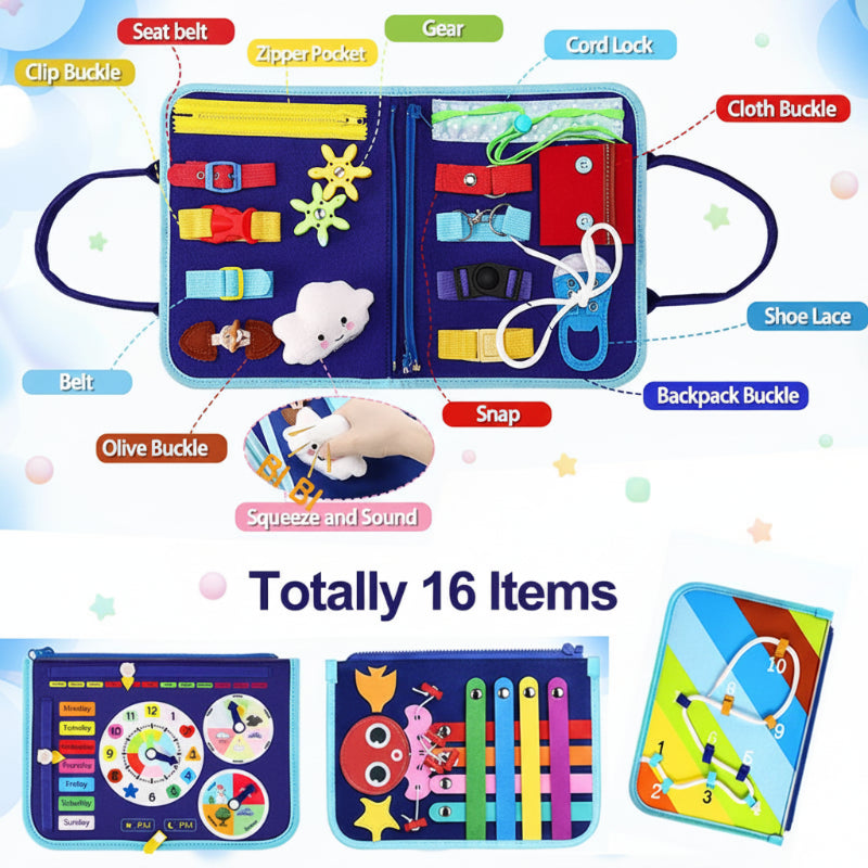 7-in-1 Busy Board – Motoriek & Leren – Activiteiten Bord