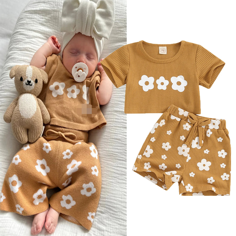 Mini Fashion™ Baby Meisje Zomer Set Comfortabel En Stijlvol