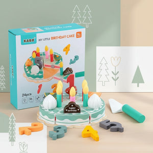 TinyChef – Leerzaam & Leuk – Houten Keukenset met Taart en Accessoires