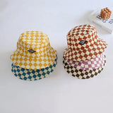 Bucket Hat – Schattig & Beschermend – Kinder Hoed Geruit