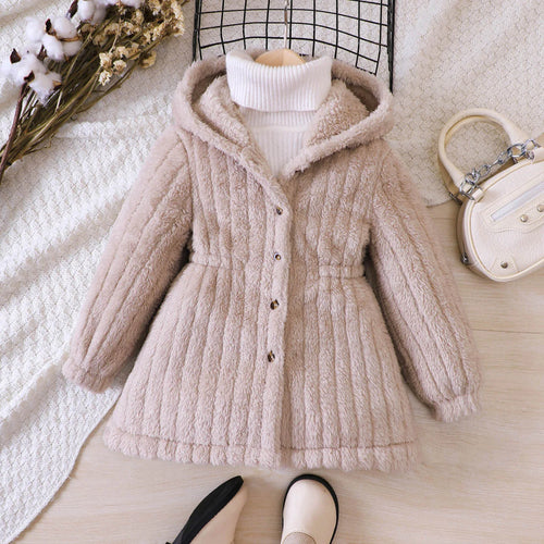 Mini Fashion™ - Zachte Fleece Binnenvoering voor Meisjes - Winterjas