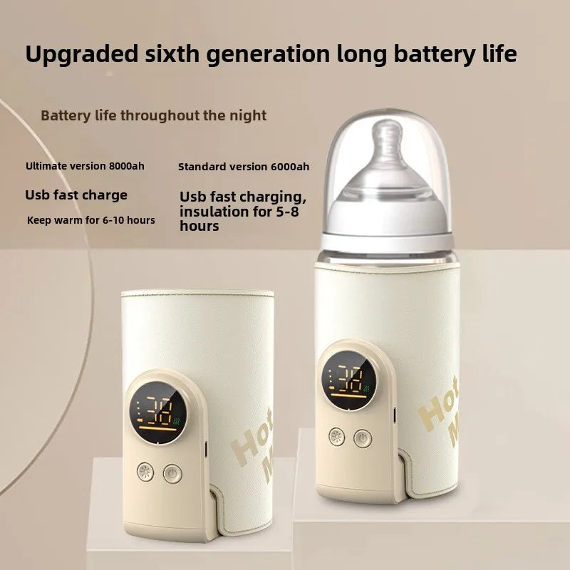 SmartBottle - Altijd Warm & Klaar - Draadloze oplaadbare melkverwarmer