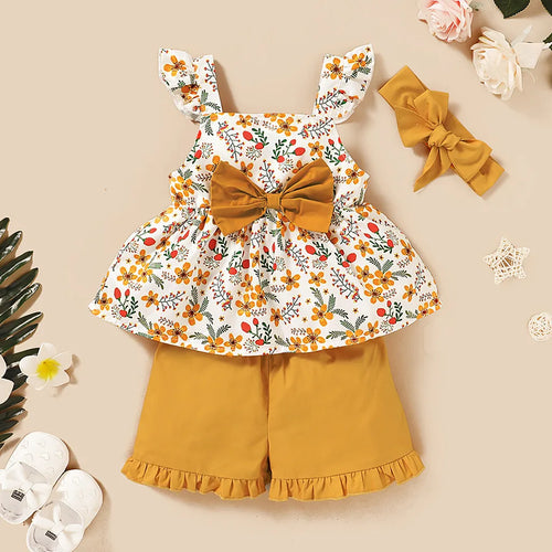 Mini Fashion™ - Schattig Design - 3 Delig Zomer Set Meiden