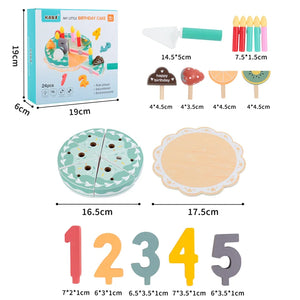 TinyChef – Leerzaam & Leuk – Houten Keukenset met Taart en Accessoires