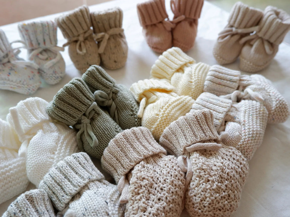 Mini Fashion™ - Warm & Stijlvol - Gebreide Babyslofjes