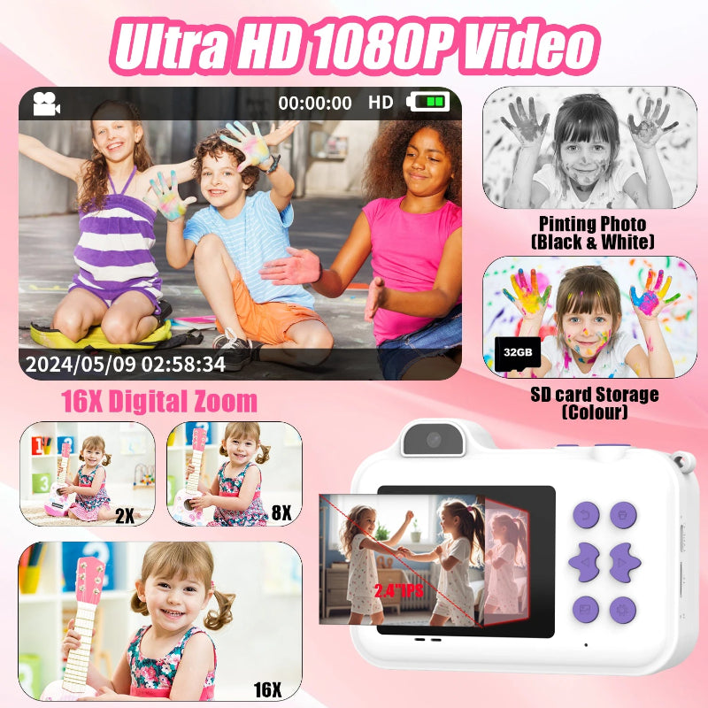 Instant Print Camera – Creatief & Interactief – Instant Kinder Camera
