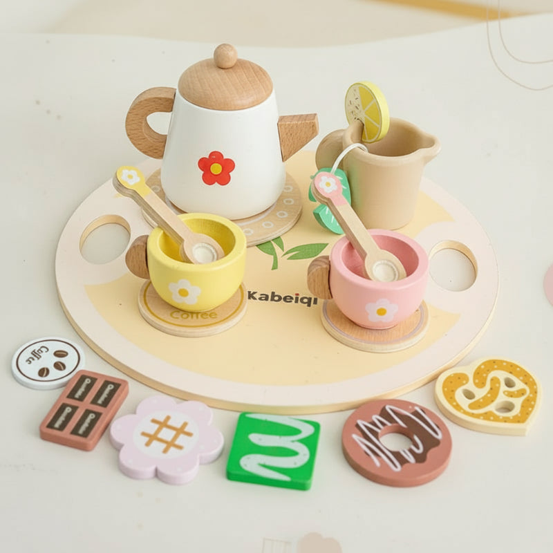 Woods – Simpel & Charmant – Houten Theeset voor Kinderen