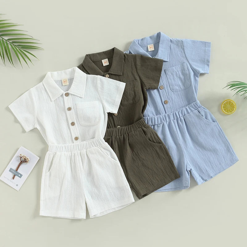 Mini Fashion™ – Stoer & Stijlvol – Katoenen Baby Outfit