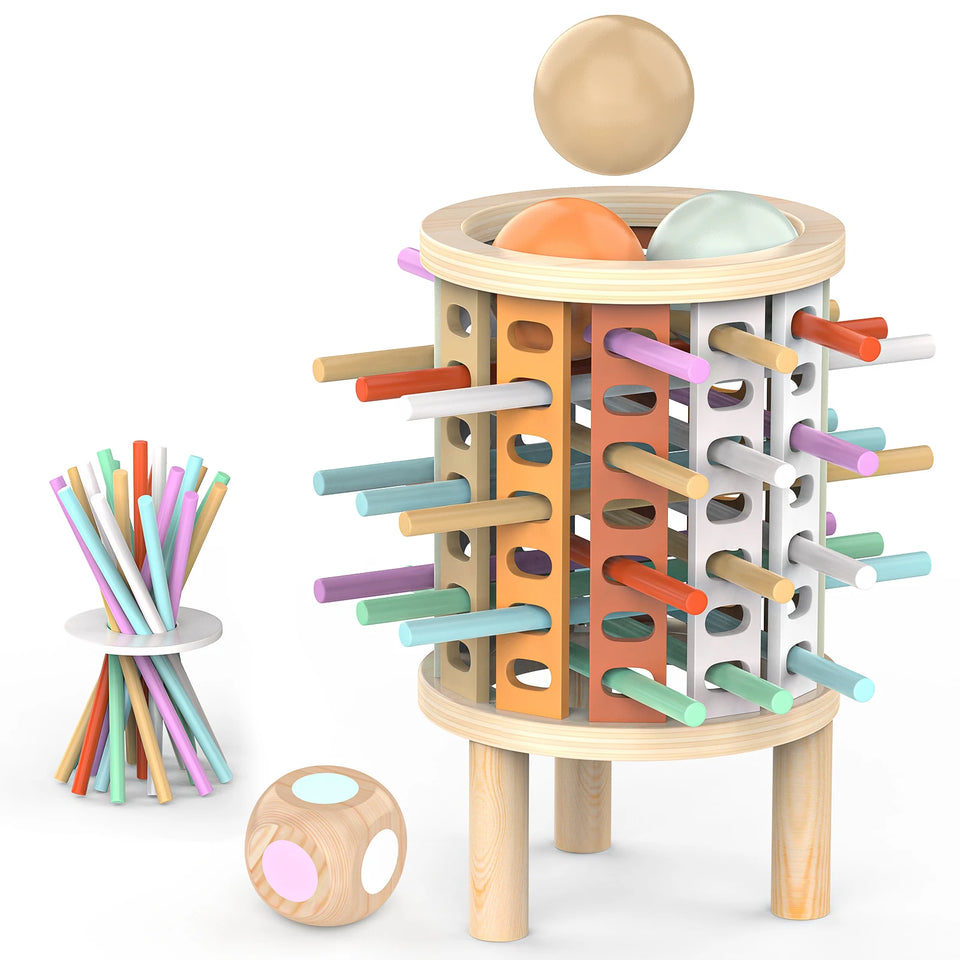 Balance Tower™ – Stapel & Tel – Houten Denkspel