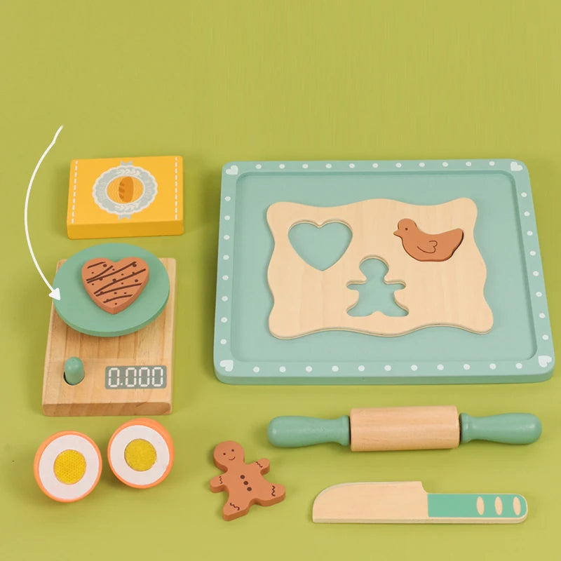 Woods™ - Stimuleer Creativiteit & Vaardigheden - Houten Speelkeuken Set