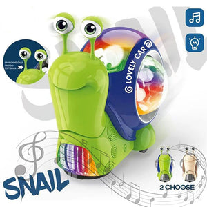 Music Snail™ -  Lichtgevend Speelmaatje - Speelgoed Slak & Krab