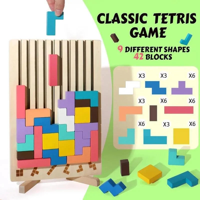 Puzzle Totem™ – Denk & Bouw – Houten Puzzelspel